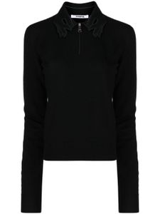 Vivetta pull en laine à logo brodé - Noir