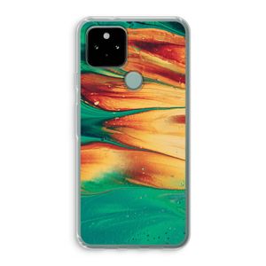 Green Inferno: Google Pixel 5 Transparant Hoesje