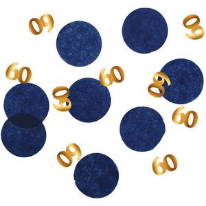 Confetti Elegant True Blue 60 Jaar (25 Gram)