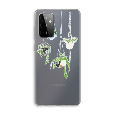 Hang In There: Samsung Galaxy A72 Transparant Hoesje