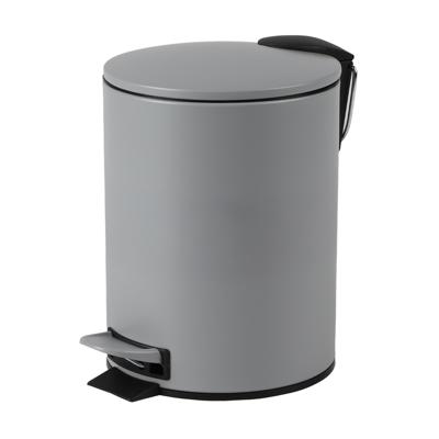 Urban Living Pedaalemmer Toulon - betongrijs - 3 liter - metaal - 17 x 23 cm - soft-close