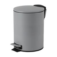 Urban Living Pedaalemmer Toulon - betongrijs - 3 liter - metaal - 17 x 23 cm - soft-close