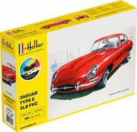 Heller 56709 STARTER KIT Jaguar Type E 3L8 FHC Bouwpakket Schaal 1:24