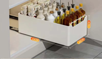 KlimPaws SlideRack - Uitschuifbare Keuken Organizer met Ladegeleider