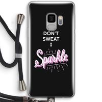 Sparkle quote: Samsung Galaxy S9 Transparant Hoesje met koord