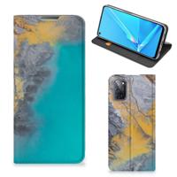 OPPO A52 | A72 | Standcase | Marble Blue Gold