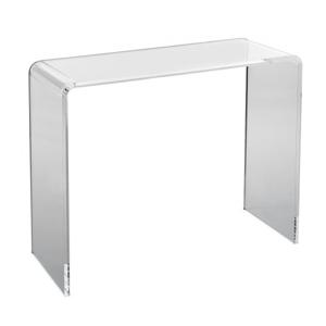 VEVOR U-vormige bijzettafel 964 x 381 x 740 mm, U-vormige acryltafel bijzettafel, transparante salontafel voor drankjes, eten, snacks, gebruikt in woonkamer, slaapkamer, studeerkamer, etc.