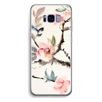 Japanse bloemen: Samsung Galaxy S8 Plus Transparant Hoesje