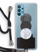 Marmeren cirkels: Samsung Galaxy A32 4G Transparant Hoesje met koord