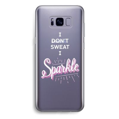 Sparkle quote: Samsung Galaxy S8 Plus Transparant Hoesje