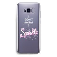 Sparkle quote: Samsung Galaxy S8 Plus Transparant Hoesje