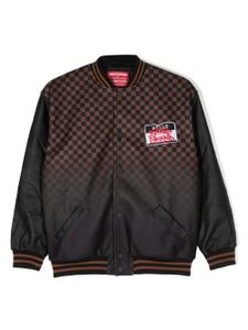 sprayground kid veste bomber à patch logo - Noir