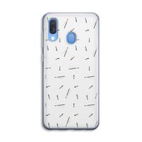 Hipster stripes: Samsung Galaxy A40 Transparant Hoesje