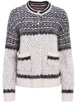 Altuzarra cardigan Forster en maille intarsia - Tons neutres