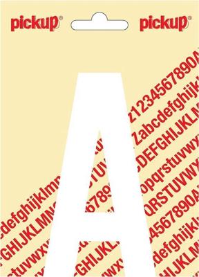 Plakletter Nobel Sticker witte letter A - Pickup