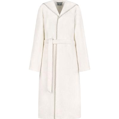 Cawö Cawo Home Dames Badjas met Capuchon 6219 natur XL