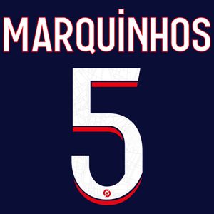 Marquinhos 5 (Officiële Paris Saint Germain Bedrukking 2023-2024)