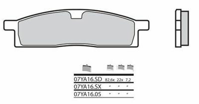 BREMBO Remblokken, voor de moto, Road Organisch 07YA1605