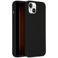 Accezz Liquid Silicone Backcover iPhone 15 Plus Telefoonhoesje Zwart - thumbnail