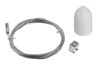 SPW 1 Pendelset incl. staalkabel met M6 - Wit