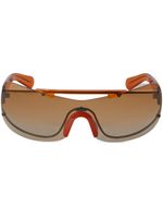 Off-White Eyewear lunettes de soleil Big Wharf à style biker - Orange