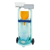 Ecoiffier schoonmaak trolley blauw - 5dlg.