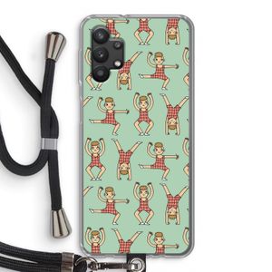 Gymboys: Samsung Galaxy A32 5G Transparant Hoesje met koord