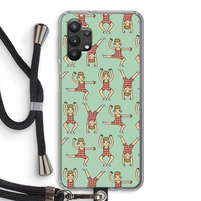 Gymboys: Samsung Galaxy A32 5G Transparant Hoesje met koord