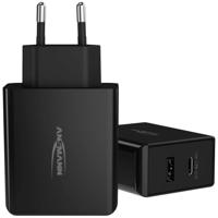 Ansmann Home Charger 247PD USB-oplader 45 W 1x USB-A, 1x USB-C USB PD Zwart Binnen
