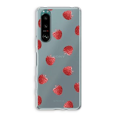 Framboosjes: Sony Xperia 5 III Transparant Hoesje