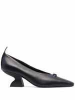 Ferragamo escarpins Gancini à talon épais - Noir