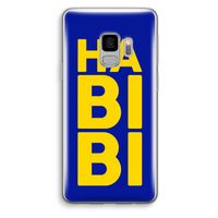 Habibi Blue: Samsung Galaxy S9 Transparant Hoesje