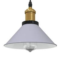 Hanglamp in hoogte verstelbaar E27 22 cm metaal glanzend grijs