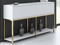 Console LODINO 150 cm wit/goud