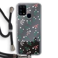 Small white flowers: Samsung Galaxy M31 Transparant Hoesje met koord