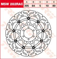 TRW Remschijf, voor de moto, MSW282RAC - thumbnail
