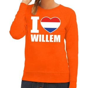 Oranje I love Willem trui dames 2XL  -