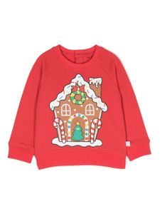 Stella McCartney Kids sweat en coton à imprimé graphique - Rouge