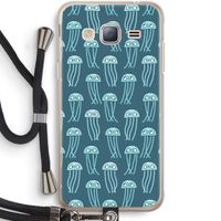 Kwallie: Samsung Galaxy J3 (2016) Transparant Hoesje met koord