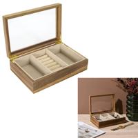 Home Deco Factory Sieradenkist - acacia hout - 24 x 16 cm - organizer - sieradendoos - box