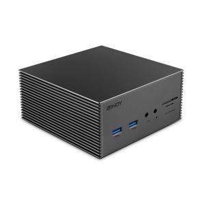 LINDY 43378 USB-C dockingstation Geschikt voor merk (dockingstation): Universeel USB-C Power Delivery, Geïntegreerde kaartlezer