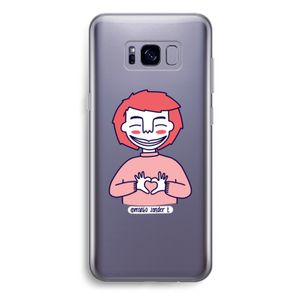 Hartje: Samsung Galaxy S8 Plus Transparant Hoesje