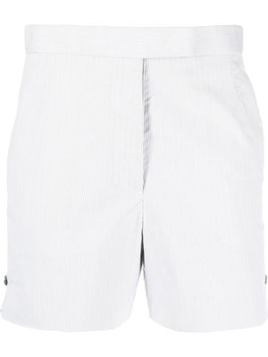Thom Browne short à rayures - Gris