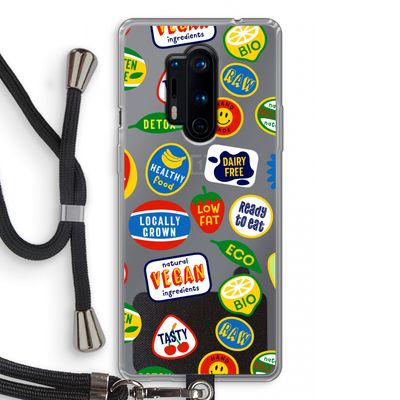 Fruitsticker: OnePlus 8 Pro Transparant Hoesje met koord