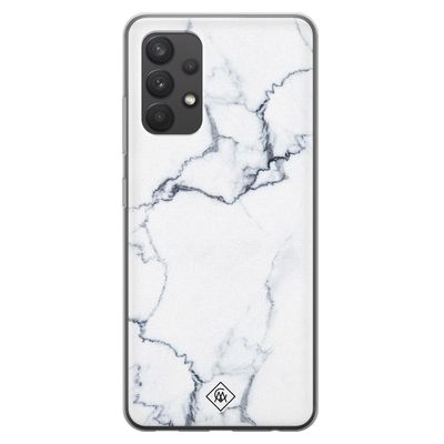 Samsung Galaxy A32 4G siliconen hoesje - Marmer grijs