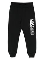 Moschino Kids pantalon de jogging à logo imprimé - Noir - thumbnail