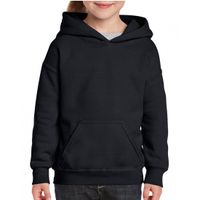 Zwarte capuchon sweater voor meisjes XL (176)  - - thumbnail