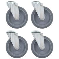 VidaXL Zwenkwielen met boutgaten 4 st 125 mm