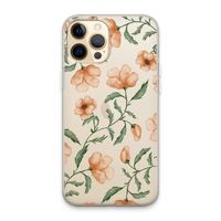 Peachy flowers: iPhone 13 Pro Max Transparant Hoesje