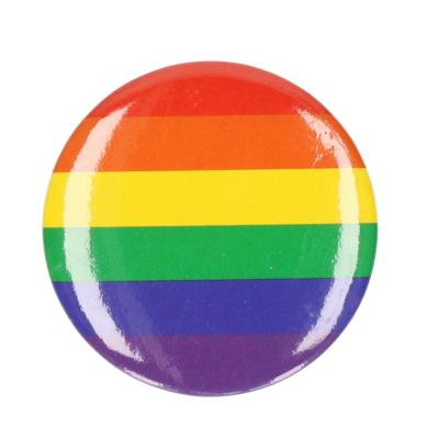 Regenboog gay pride kleuren - tas/jas mini pin - broche/button - Dia 4 cm - Regenboog vlag
